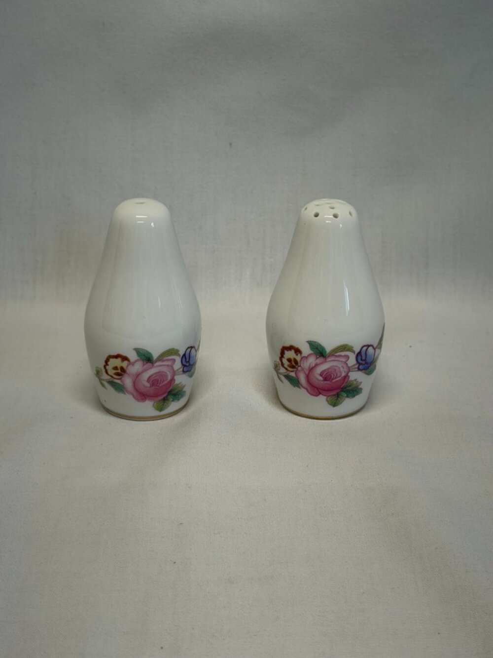 Coalport Junetime Salt & Pepper Shakers Made in England Vintage